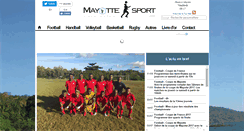 Desktop Screenshot of mayottesport.com